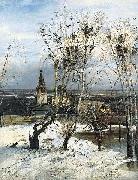 Alexei Savrasov The Rooks Have Come Back was painted by Savrasov near Ipatiev Monastery in Kostroma.
